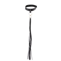 Collier BDSM De Soumission Maze Tassel Chocker Noir - Bijoux Indiscrets