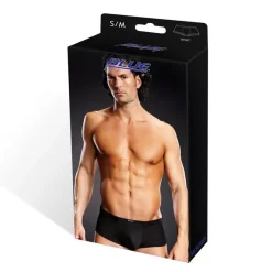 Caleçon Sexy Noir Performance Microfiber Short - Blue Line -Sex Toys Femme boutique 11434