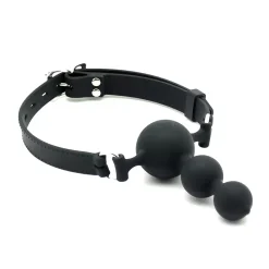 Ball Gag Avec Chapelet Anal En Silicone - Rimba