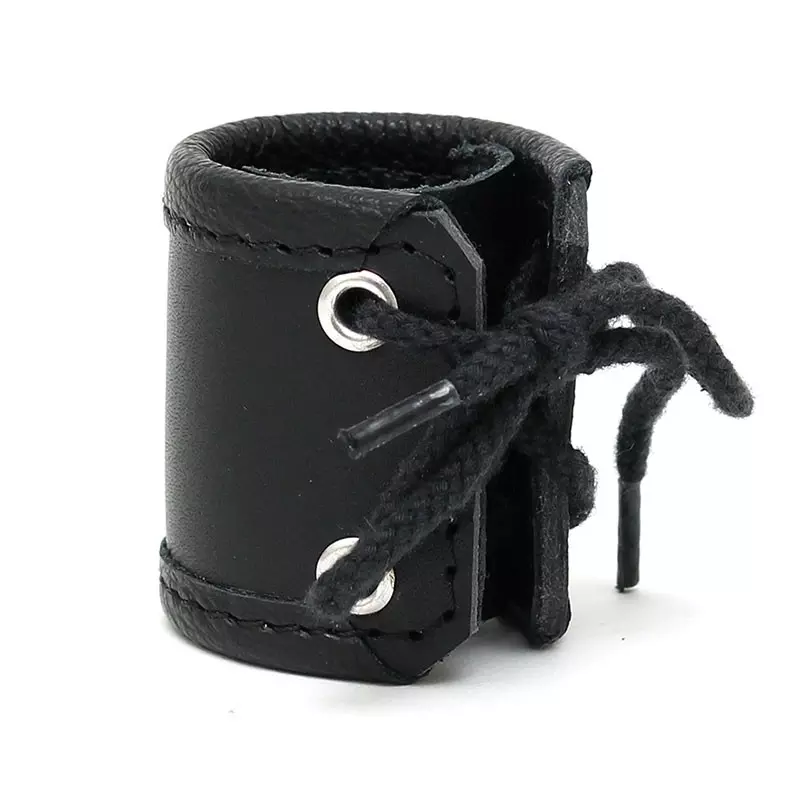 Extenseur De Testicules En Cuir à Lacet (hauteur 5cm) - Rimba 2 Extenseur De Testicules En Cuir à Lacet (hauteur 5cm) - Rimba - Image 2