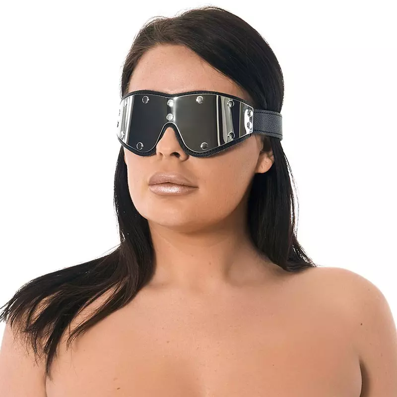 Masque BDSM En Cuir & Métal - Rimba 1 Masque BDSM En Cuir & Métal - Rimba