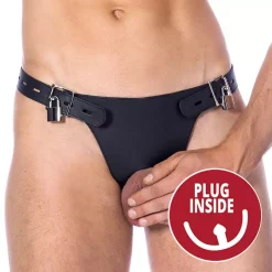 Ceinture De Chasteté Pour Homme Avec Plug Anal - Rimba