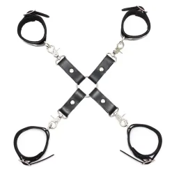 Kit D'attache BDSM En Cuir Hogtie (pieds Poings Liés) - Rimba -Sex Toys Femme boutique 12114