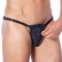 String Pour Homme En Cuir Avec Zip (réglable) - Rimba