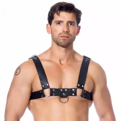 Harnais BDSM En Cuir Avec 3 Boucles (homme) - Rimba