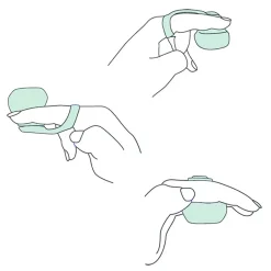 Mini Vibromasseur Pour Doigt (Jade) - FIN By Dame -Sex Toys Femme boutique 12367