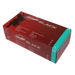 Gants En Latex Noirs 100pcs. -Sex Toys Femme boutique 12819