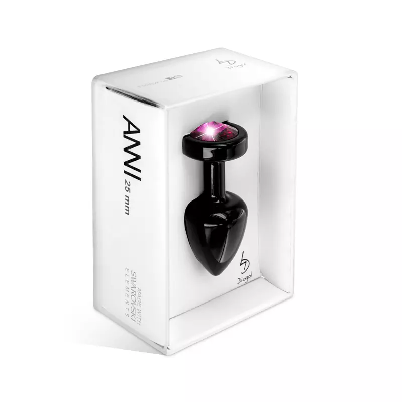 Plug Anal Aluminium Anni Noir & Rose Small - Diogol 2 Plug Anal Aluminium Anni Noir & Rose Small - Diogol - Image 2