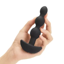 Chapelet Anal Vibrant Avec Télécommande - B-Vibe Triplet Noir -Sex Toys Femme boutique 13248