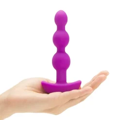 Chapelet Anal Vibrant Avec Télécommande - B-Vibe Triplet Fuchsia -Sex Toys Femme boutique 13255