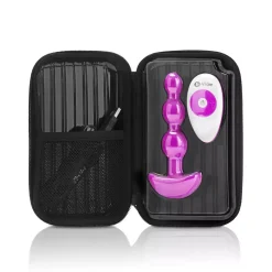 Chapelet Anal Vibrant Avec Télécommande - B-Vibe Triplet Fuchsia -Sex Toys Femme boutique 13258