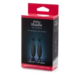Pinces à Tétons Vibrantes Sans Fil - Fifty Shades Of Grey -Sex Toys Femme boutique 13264