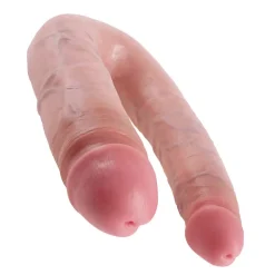 Godemichet Réaliste Courbé Grand - King Cock Double Trouble -Sex Toys Femme boutique 13541