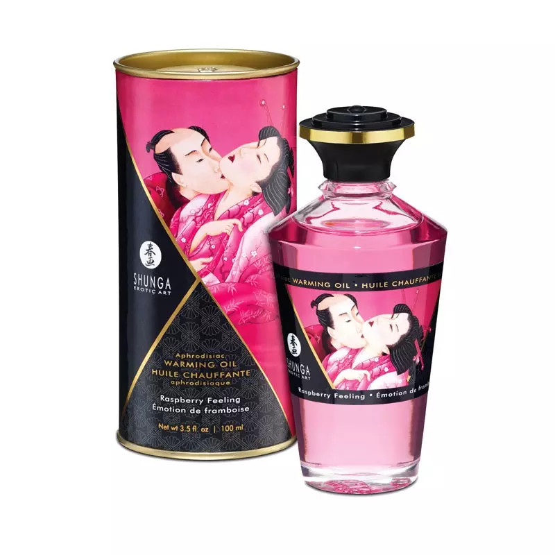 Huile Chauffante Aphrodisiaque Shunga - Emotion De Framboise 1 Huile Chauffante Aphrodisiaque Shunga - Emotion De Framboise