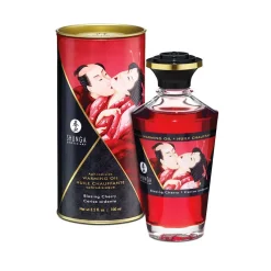 Huile Chauffante Aphrodisiaque Shunga - Cerise Ardente