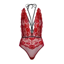 Body Sexy Avec Dentelle Florale (rouge) – Leg Avenue -Sex Toys Femme boutique 14971