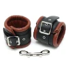 Menottes Pour Chevilles En Cuir Brun - Rimba