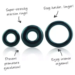 Cockring RingO 3 Pièces - The Screaming O -Sex Toys Femme boutique 15011