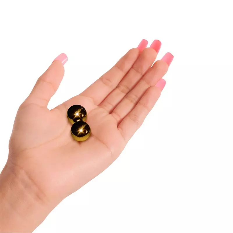 Boules De Geisha En Métal Ben Wa Balls Gold - Pipedream 2 Boules De Geisha En Métal Ben Wa Balls Gold - Pipedream - Image 2