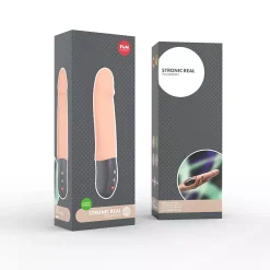Vibromasseur Pulsateur Fun Factory Stronic REAL Click'n'Charge - Flesh -Sex Toys Femme boutique 17395
