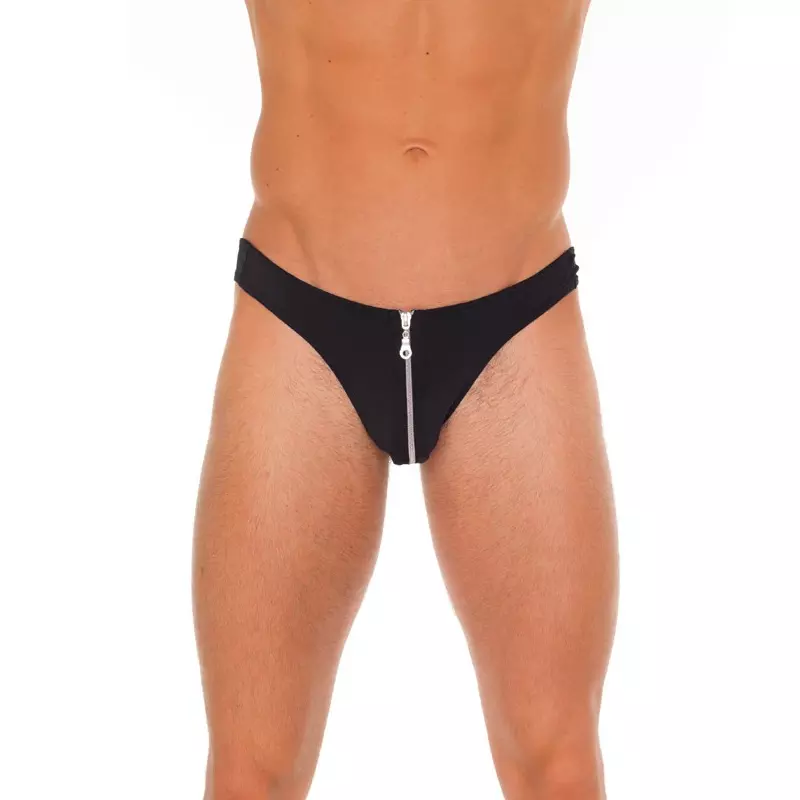 G-String Sexy Avec Zip (noir) - Rimba 1 G-String Sexy Avec Zip (noir) - Rimba