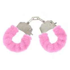 Paire De Menottes Fourrure "Furry Fun Cuffs" - Rose