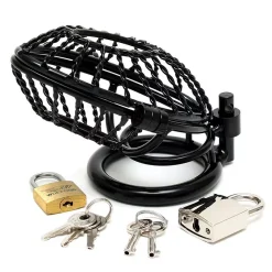 Cage De Chasteté Avec 2 Cadeanas 7 Cage De Chasteté Avec 2 Cadeanas -Sex Toys Femme boutique 18201