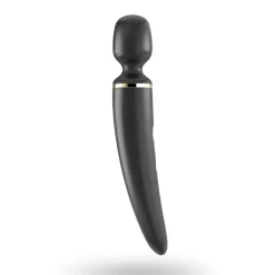 Vibromasseur Baguette Ultra Puissant – Satisfyer Woman Wand Noir -Sex Toys Femme boutique 18537