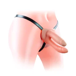 Double Gode Creux Unisex Avec Harnais - Rimba