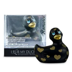Big Teaze Toys Canard Vibrant - I Rub My Duckie 2.0 Romance Noir & Or -Sex Toys Femme boutique 18798