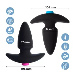 2x Plug Anal Vibrant Pour Couple "FunkyButts" - FeelzToys