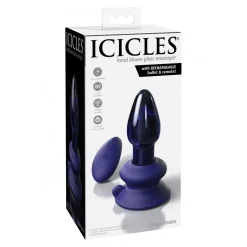 Icicles (Pipedream) Plug Anal Vibrant En Verre - Icicles No 85 -Sex Toys Femme boutique 19663