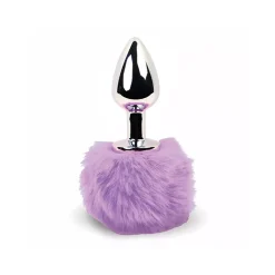 Mini Plug Anal Bunny Tail (purple) - Feelztoys