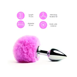Mini Plug Anal Bunny Tail (rose) - Feelztoys -Sex Toys Femme boutique 20108