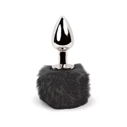 Mini Plug Anal Bunny Tail (noir) - Feelztoys