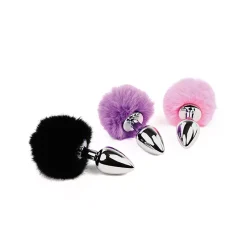 Mini Plug Anal Bunny Tail (noir) - Feelztoys -Sex Toys Femme boutique 20113