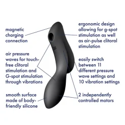 Satisfyer Curvy Trinity 2 - Stimulateur Clitoridien -Sex Toys Femme boutique 20341