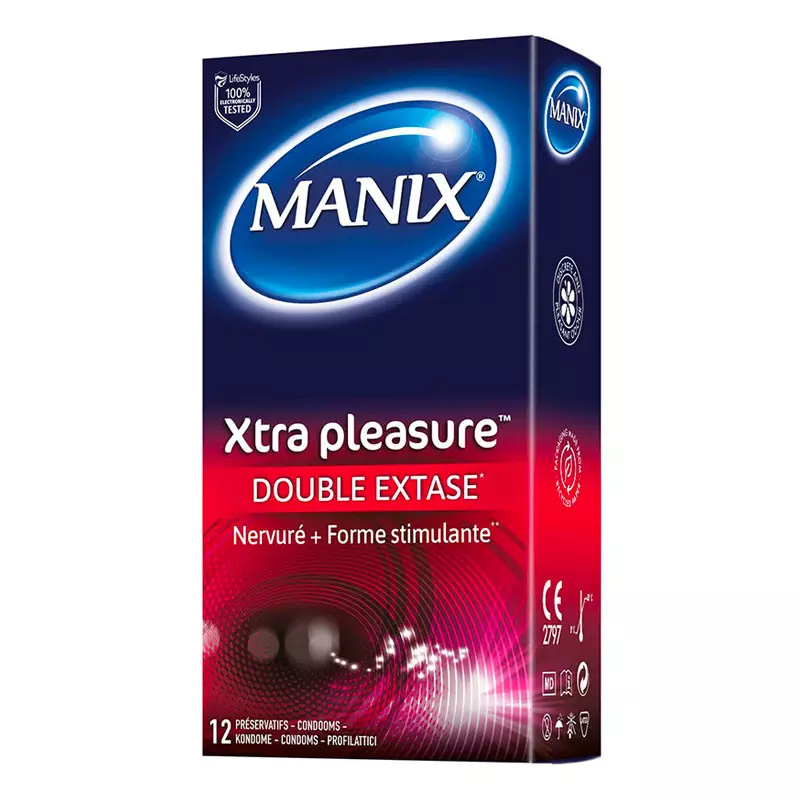 Préservatifs Manix Xtra Pleasure 12pc 1 Préservatifs Manix Xtra Pleasure 12pc