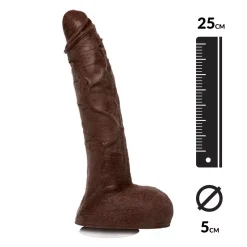 Gode Ventouse Réaliste XXL Anton Harden 29cm (brun) - Doc Johnson