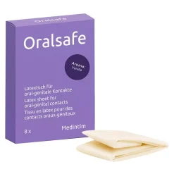 Préservatif Oral Safe (Vanille) 8pces. - Digue Buccale