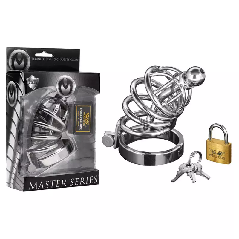 Cage à Pénis Avec Cadenas - Master Series Asylum 4 (S/M) 2 Cage à Pénis Avec Cadenas - Master Series Asylum 4 (S/M) - Image 2