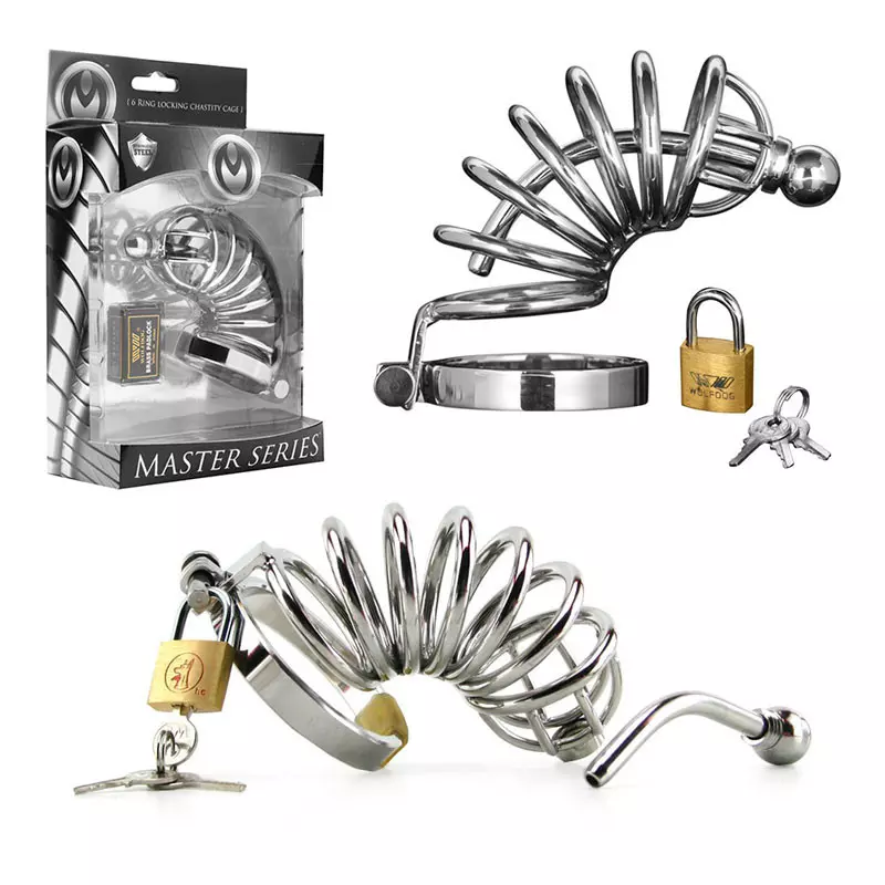 Cage à Pénis Avec Cadenas - Master Series Asylum 6 (M/L) 2 Cage à Pénis Avec Cadenas - Master Series Asylum 6 (M/L) - Image 2