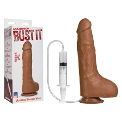Bust It Strap-On-Me (gode Qui éjacule) 15cm (Brun) - Doc Johnson -Sex Toys Femme boutique 20797