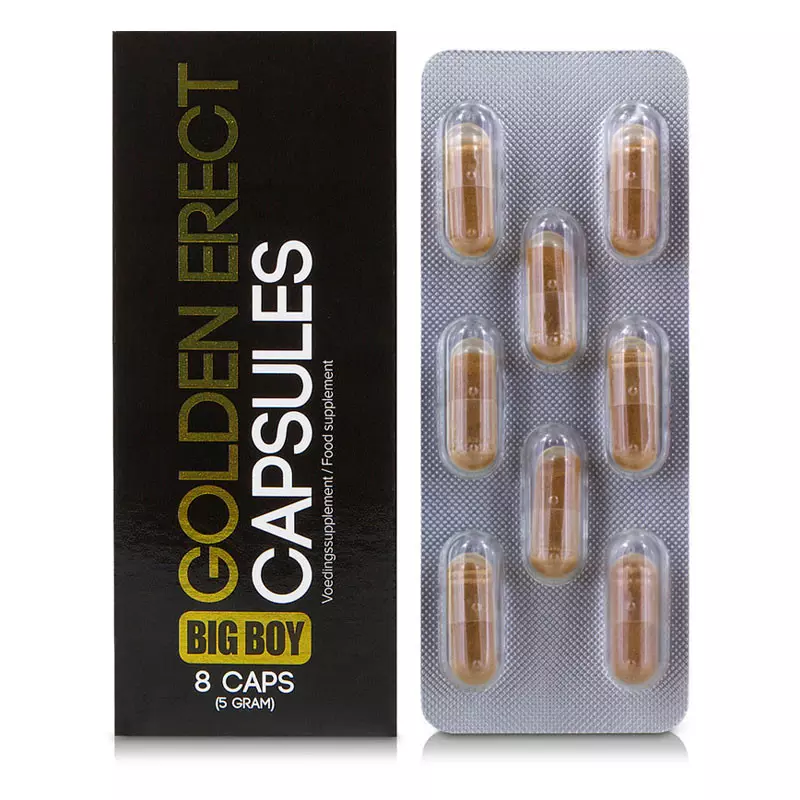 Stimulants Sexuels Golden Erect Capsules (8 Caps) - Big Boy 1 Stimulants Sexuels Golden Erect Capsules (8 Caps) - Big Boy