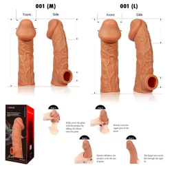 Gaine De Pénis Grossissante Sleeve 001 (M) - Kokos -Sex Toys Femme boutique 20882