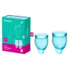 Coupe Menstruelle Feel Confident Bleu Clair (2 Pces) - Satisfyer