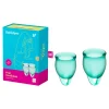 Coupe Menstruelle Feel Confident Vert Foncé (2 Pces) - Satisfyer