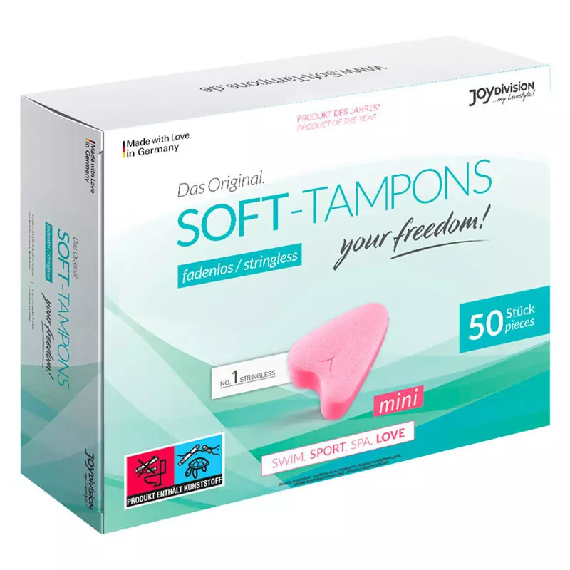 Tampon Hygiénique Soft Tampons Mini (50x) - Joydivision 1 Tampon Hygiénique Soft Tampons Mini (50x) - Joydivision