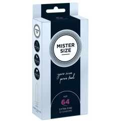 Préservatifs Sur Mesure Mister Size 64mm - 10pces.