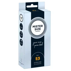 Préservatifs Sur Mesure Mister Size 53mm - 10pces.